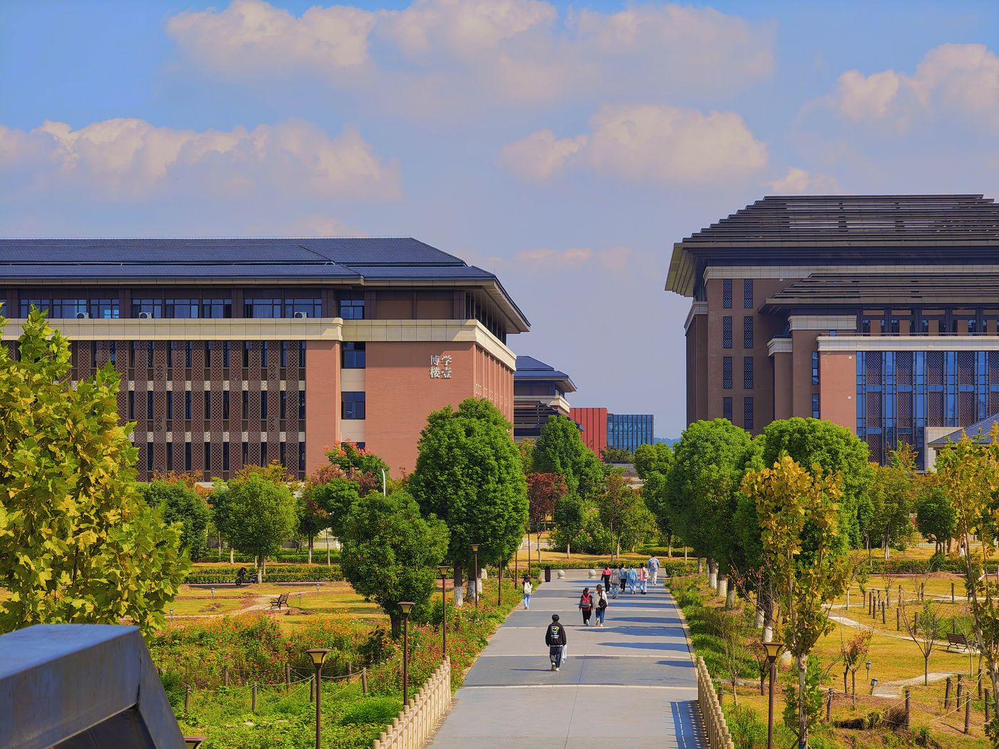 Modern school campus building exterior
